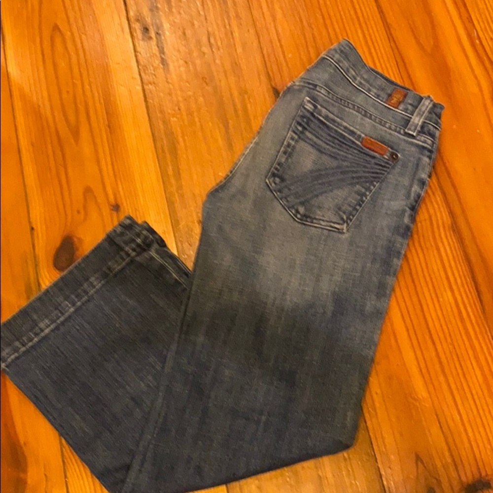 7 for all mankind crop jeans